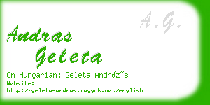andras geleta business card